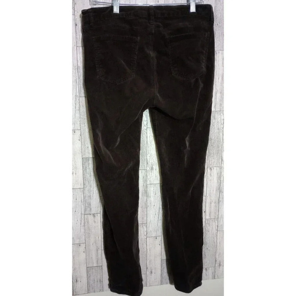 Kut From The Kloth Toothpick Skinny Corduroy Pants Brown Women's Size 12 - Picture 2 of 6